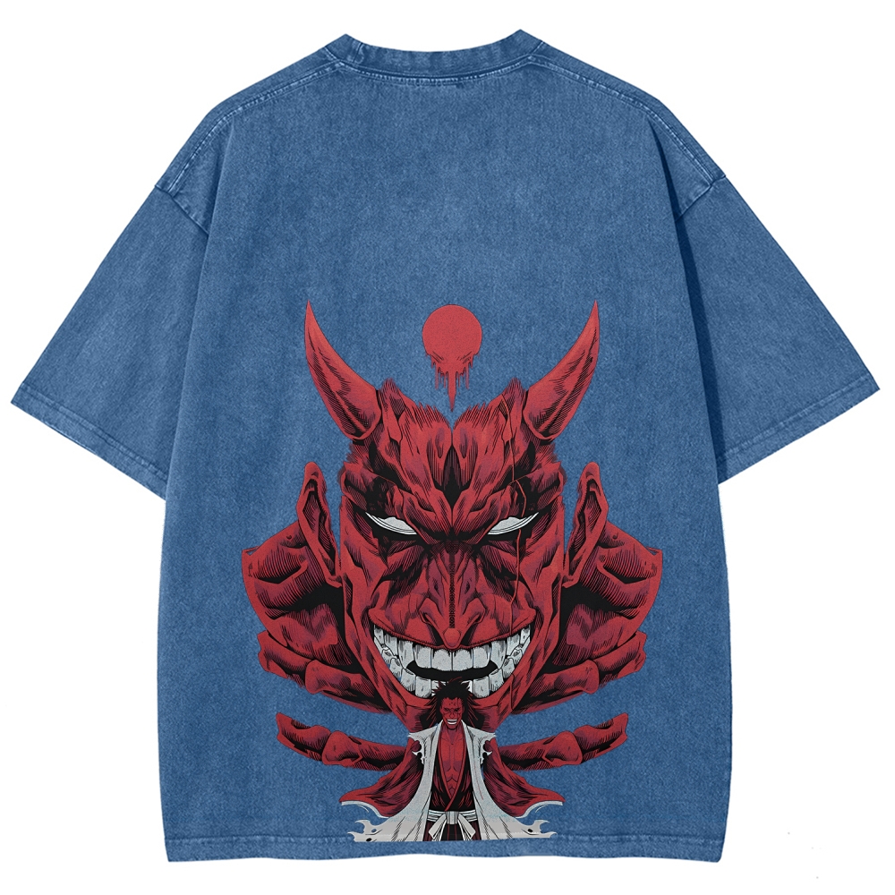 Unisex Fit Washed T-Shirt Bleach