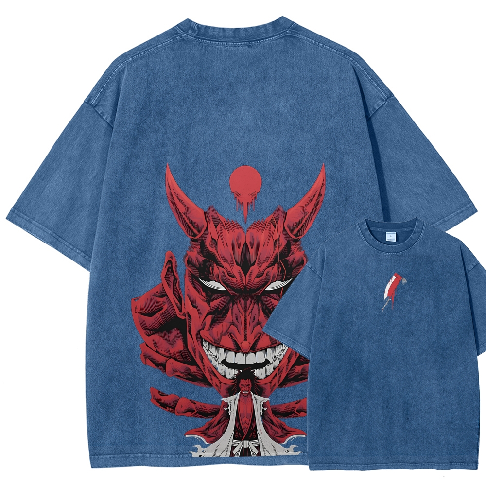 Unisex Fit Washed T-Shirt Bleach