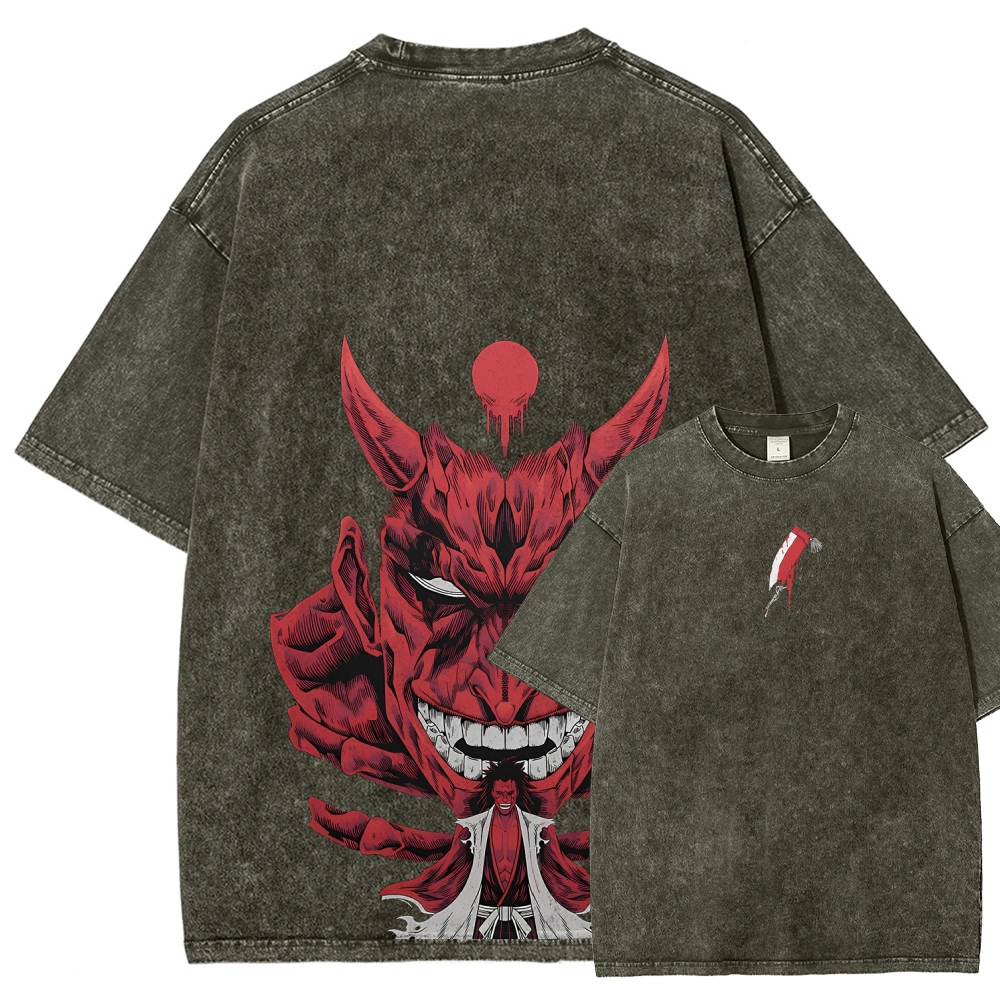 Unisex Fit Washed T-Shirt Bleach