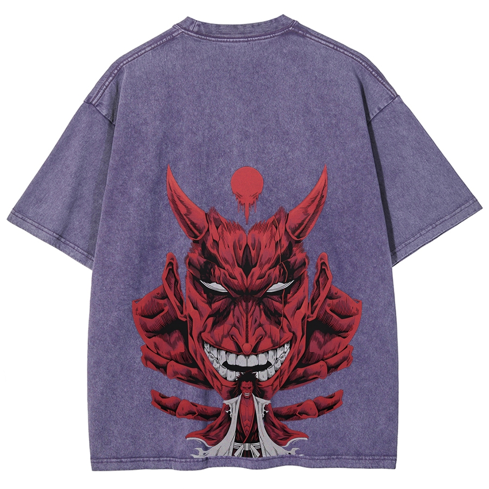 Unisex Fit Washed T-Shirt Bleach