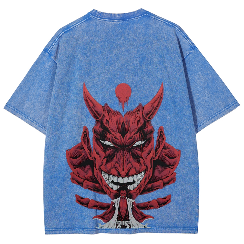 Unisex Fit Washed T-Shirt Bleach