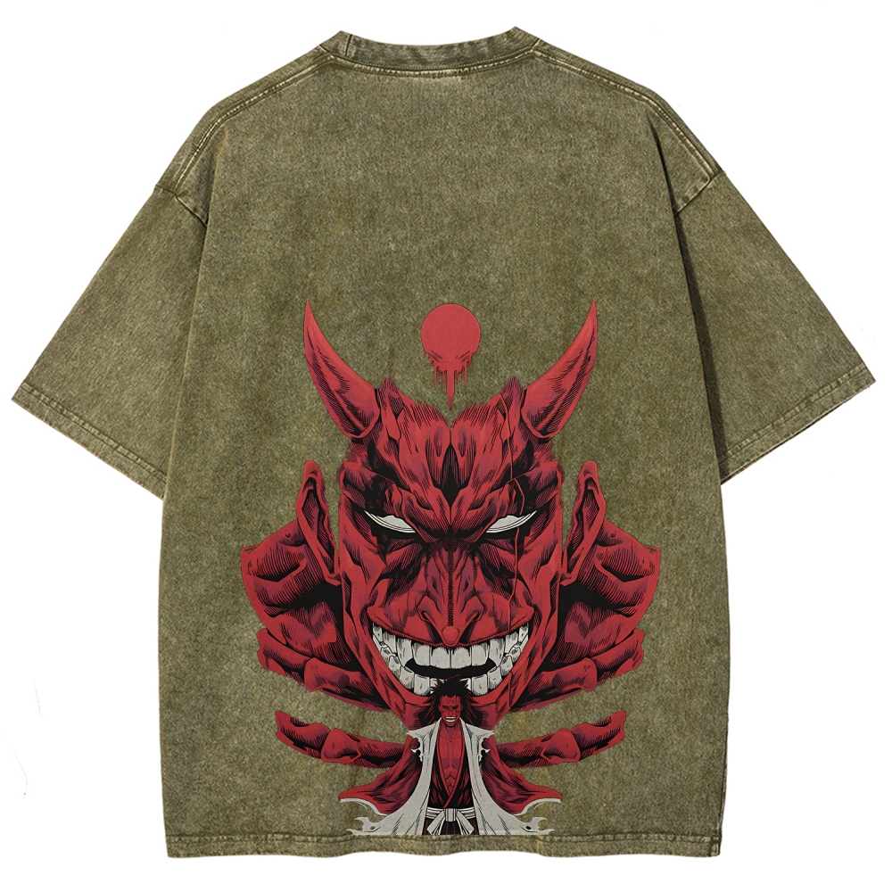 Unisex Fit Washed T-Shirt Bleach