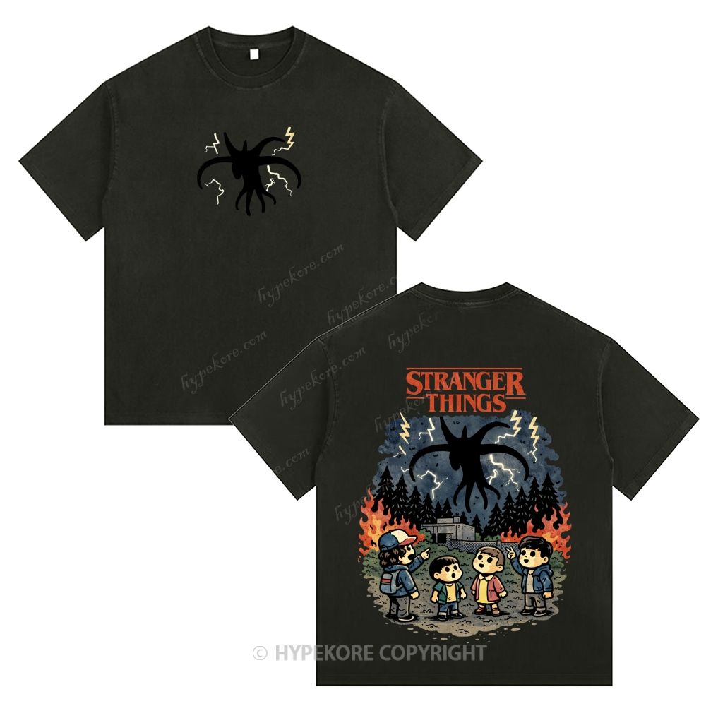 Stranger Things Unisex Fit Washed T-Shirt 