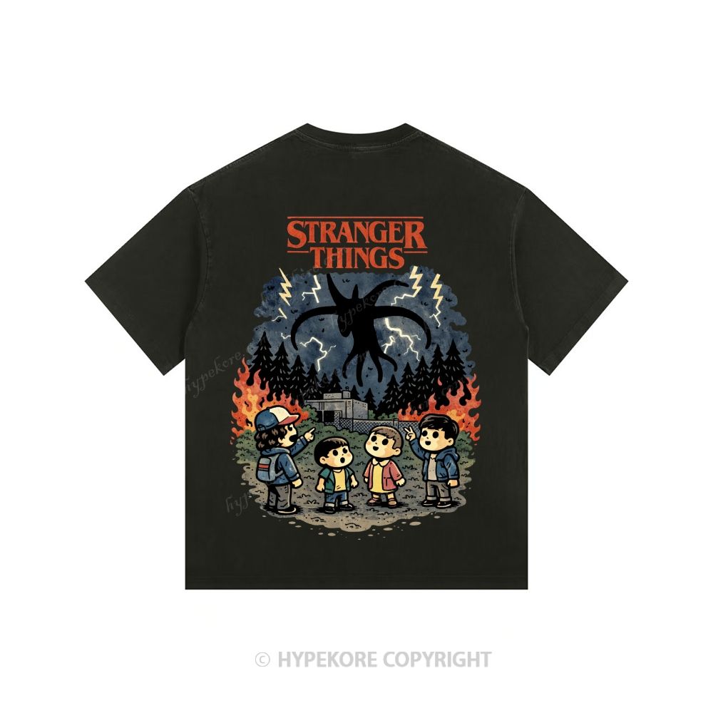 Stranger Things Unisex Fit Washed T-Shirt 