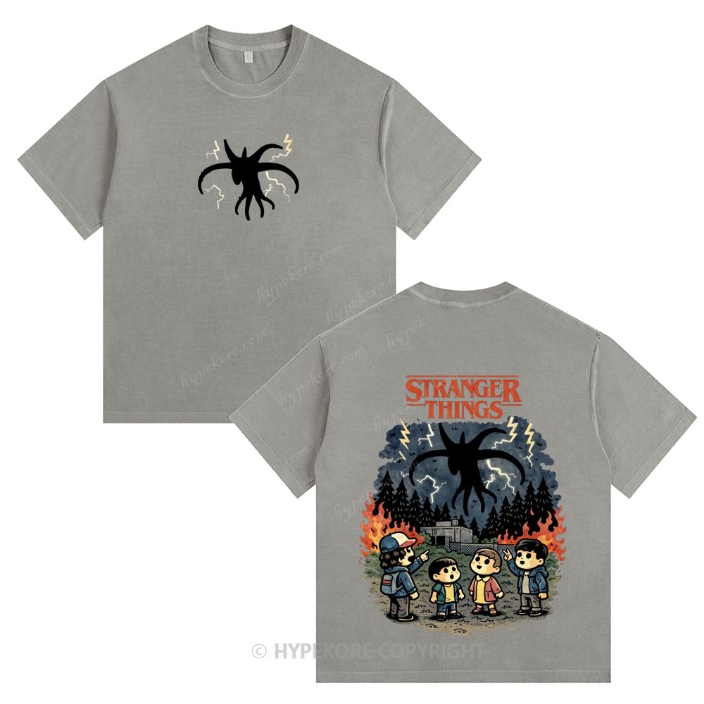 Stranger Things Unisex Fit Washed T-Shirt 