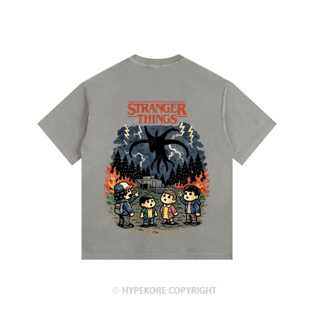 Stranger Things Unisex Fit Washed T-Shirt 