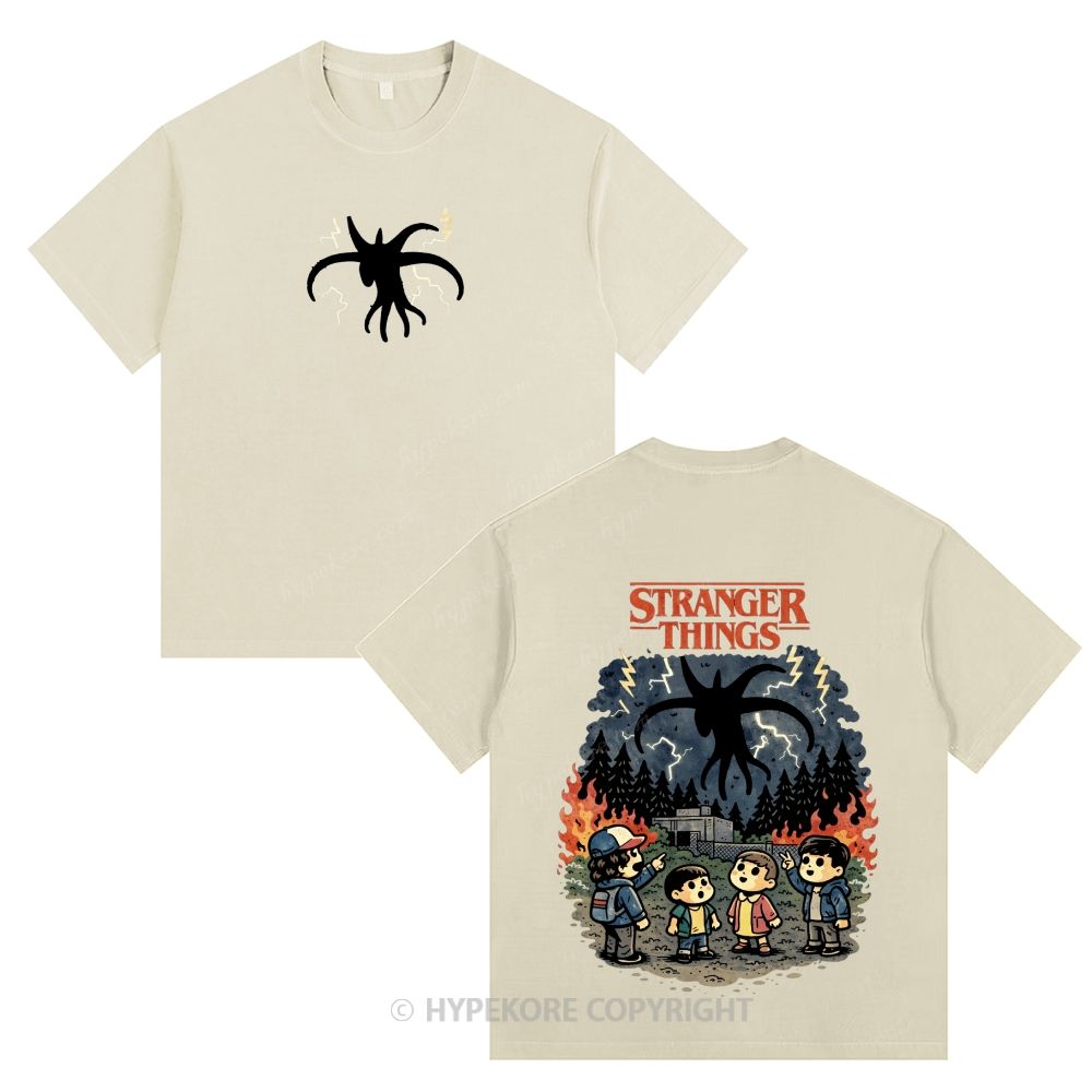 Stranger Things Unisex Fit Washed T-Shirt 
