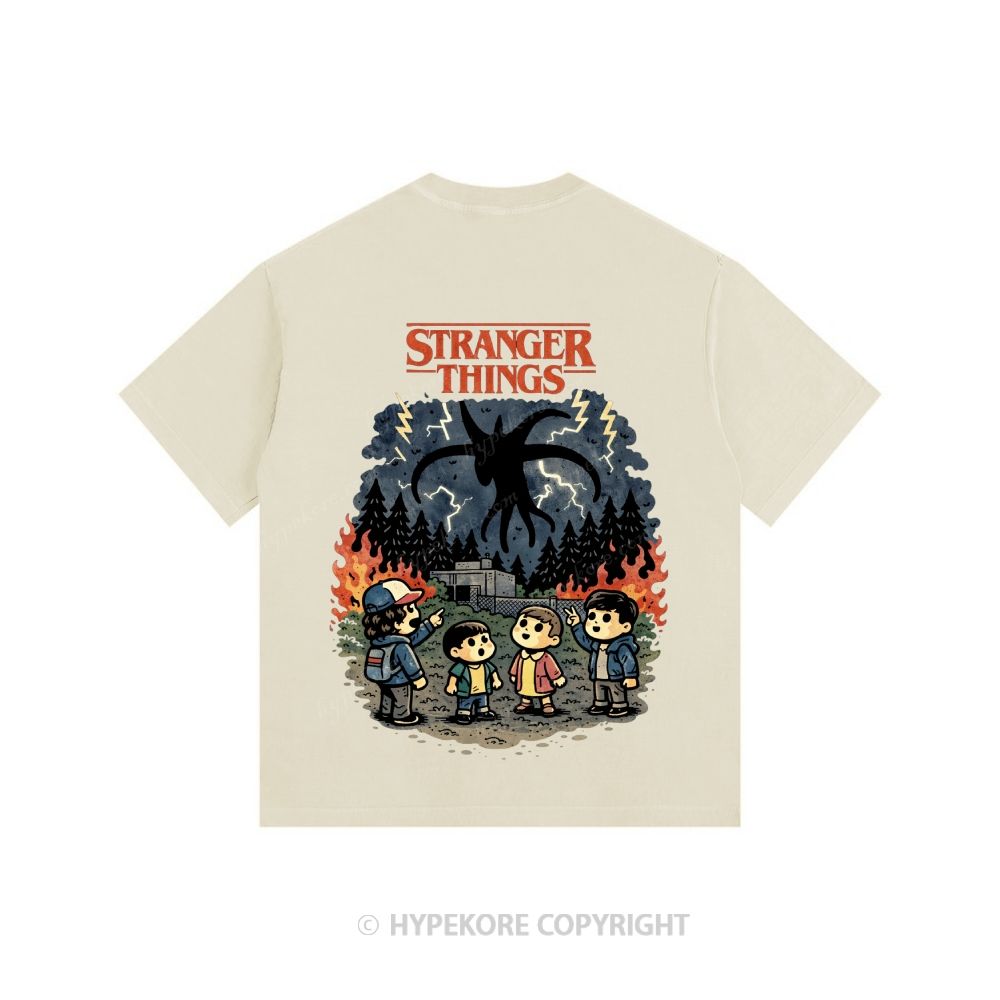 Stranger Things Unisex Fit Washed T-Shirt 