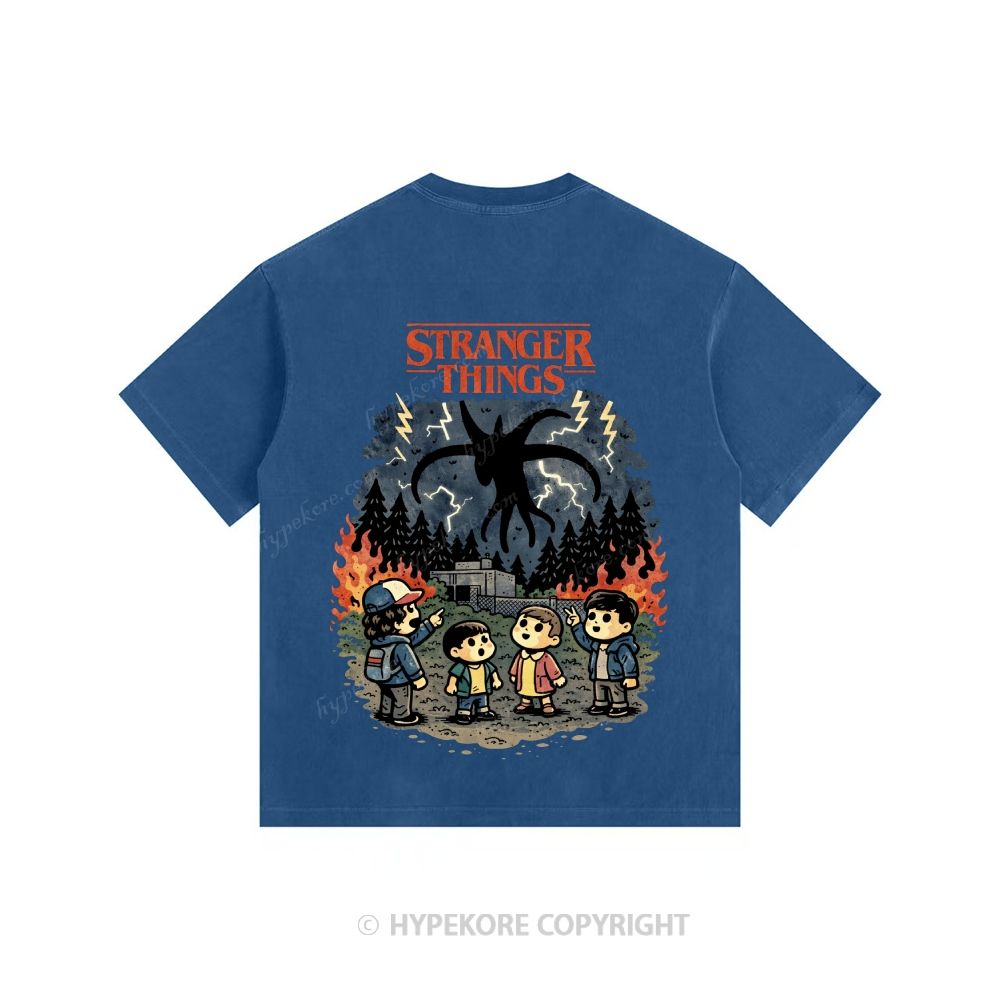 Stranger Things Unisex Fit Washed T-Shirt 