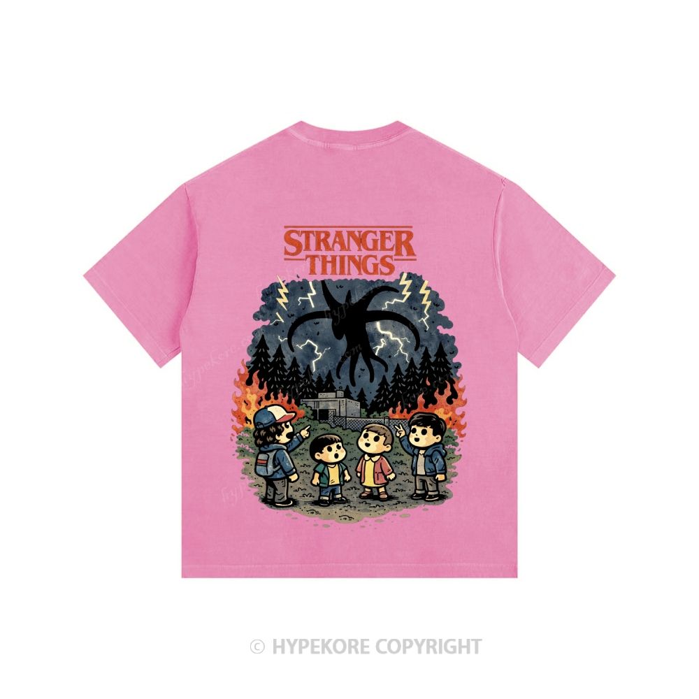 Stranger Things Unisex Fit Washed T-Shirt 