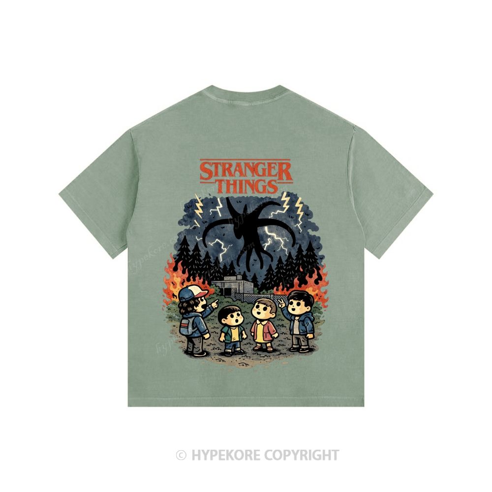 Stranger Things Unisex Fit Washed T-Shirt 