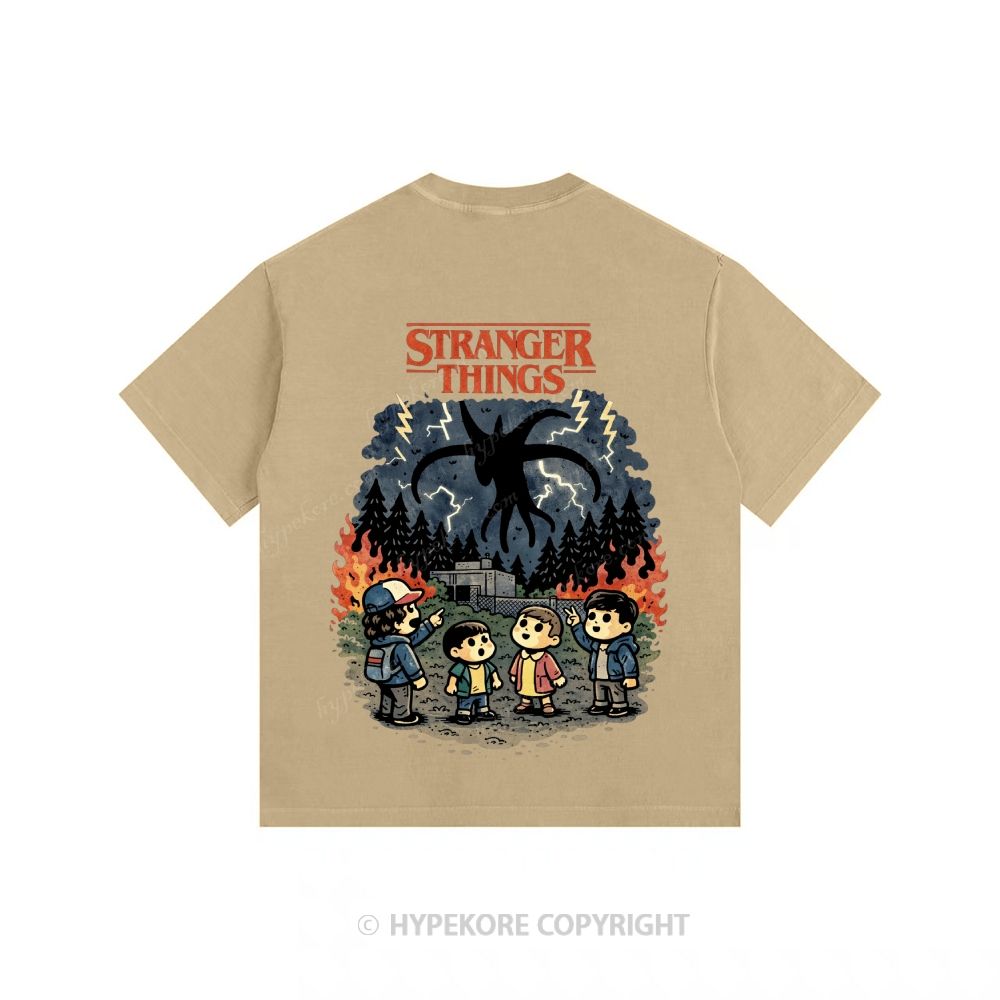 Stranger Things Unisex Fit Washed T-Shirt 
