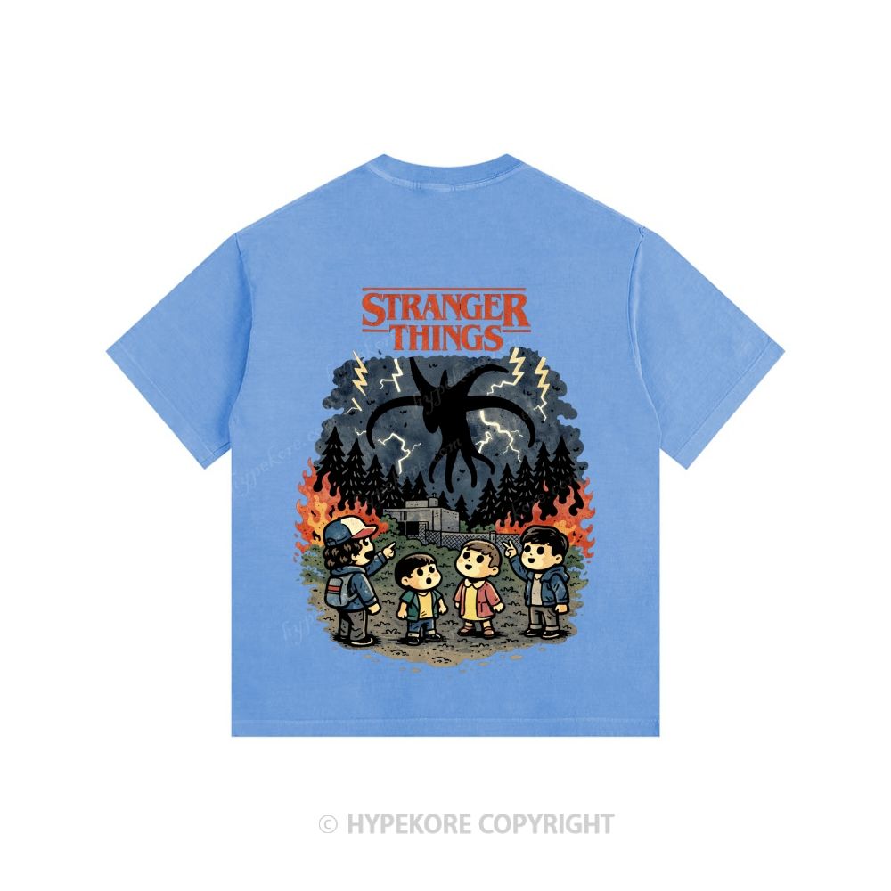 Stranger Things Unisex Fit Washed T-Shirt 