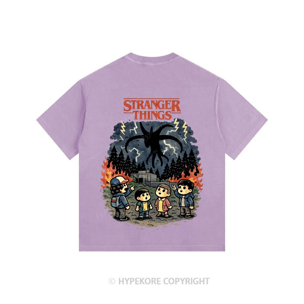 Stranger Things Unisex Fit Washed T-Shirt 