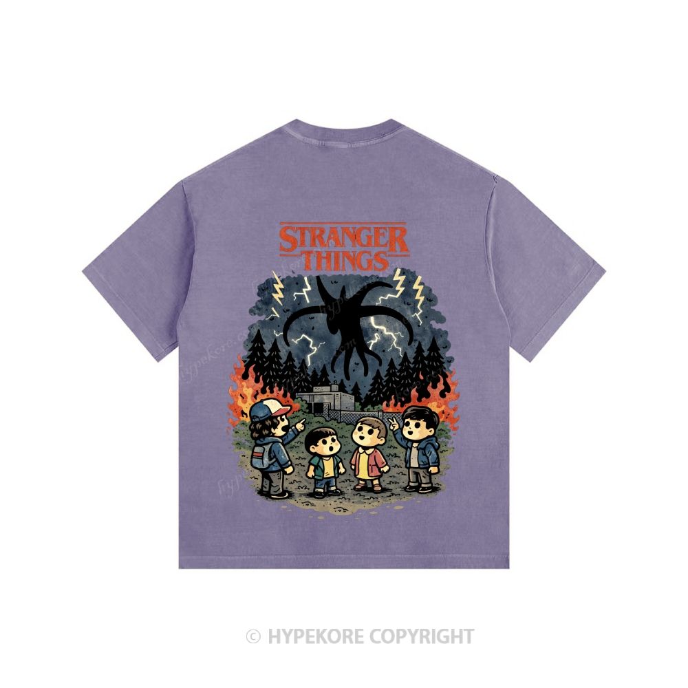 Stranger Things Unisex Fit Washed T-Shirt 