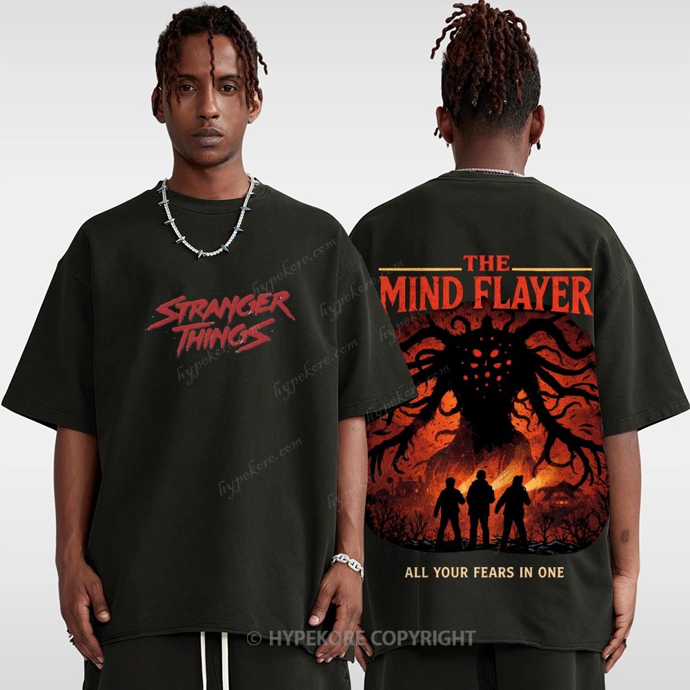 Stranger Things Unisex Fit Washed T-Shirt 