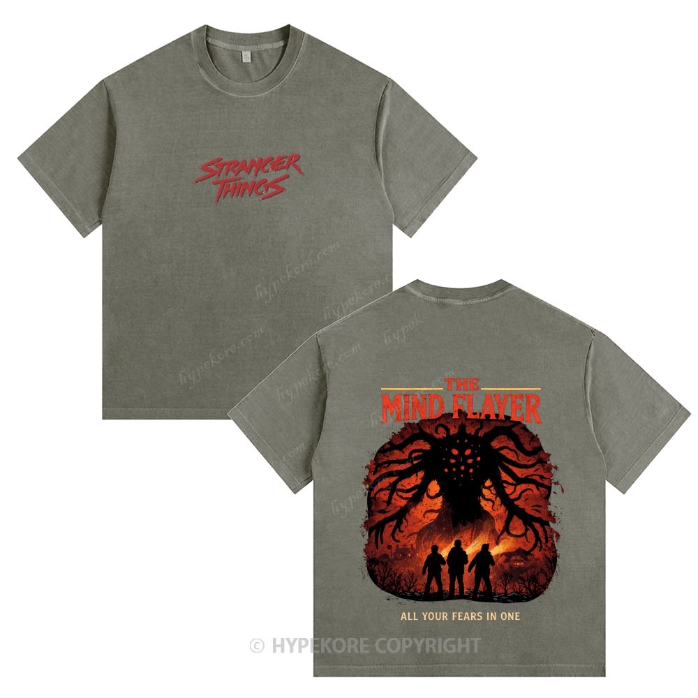 Stranger Things Unisex Fit Washed T-Shirt 