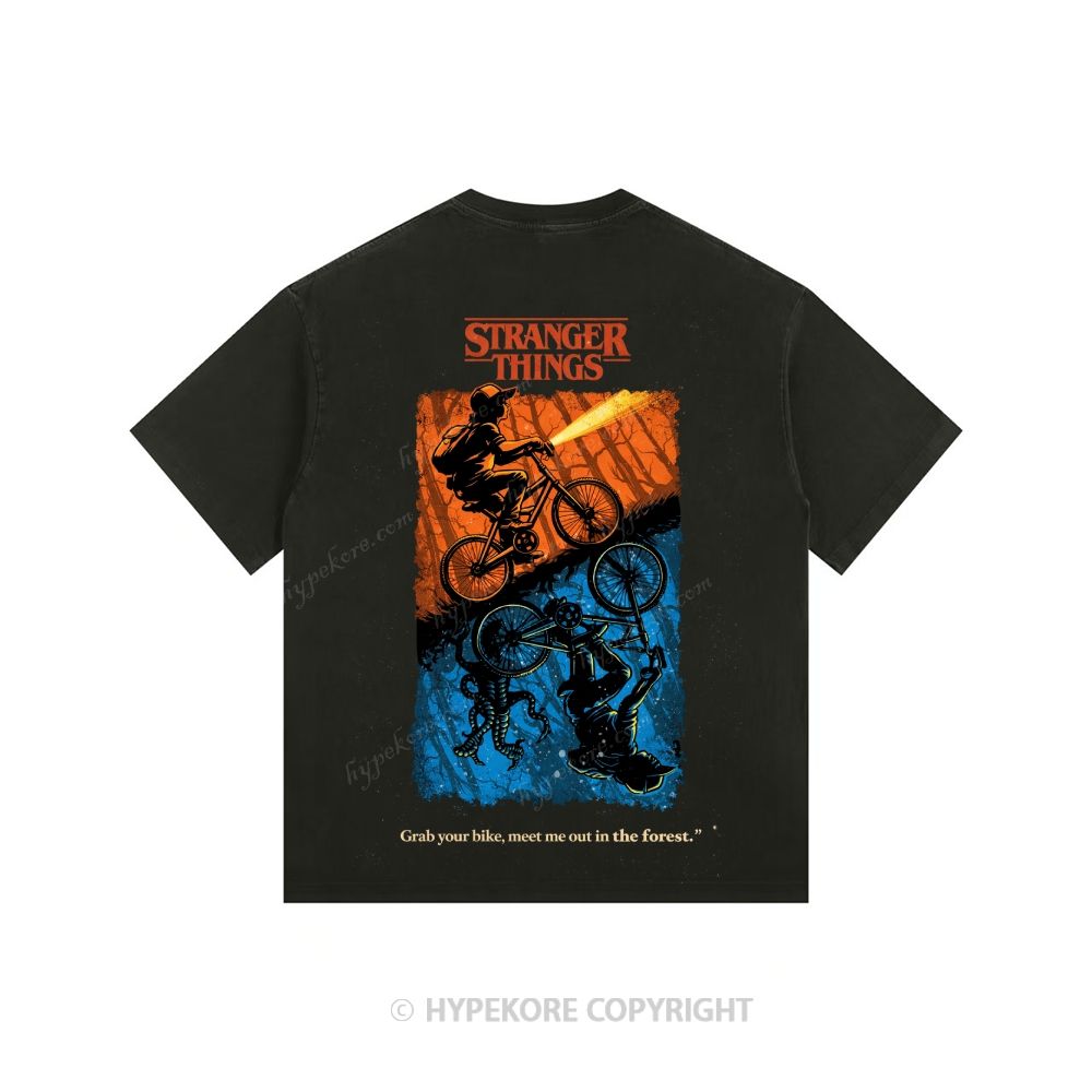 Stranger Things Unisex Fit Washed T-Shirt 