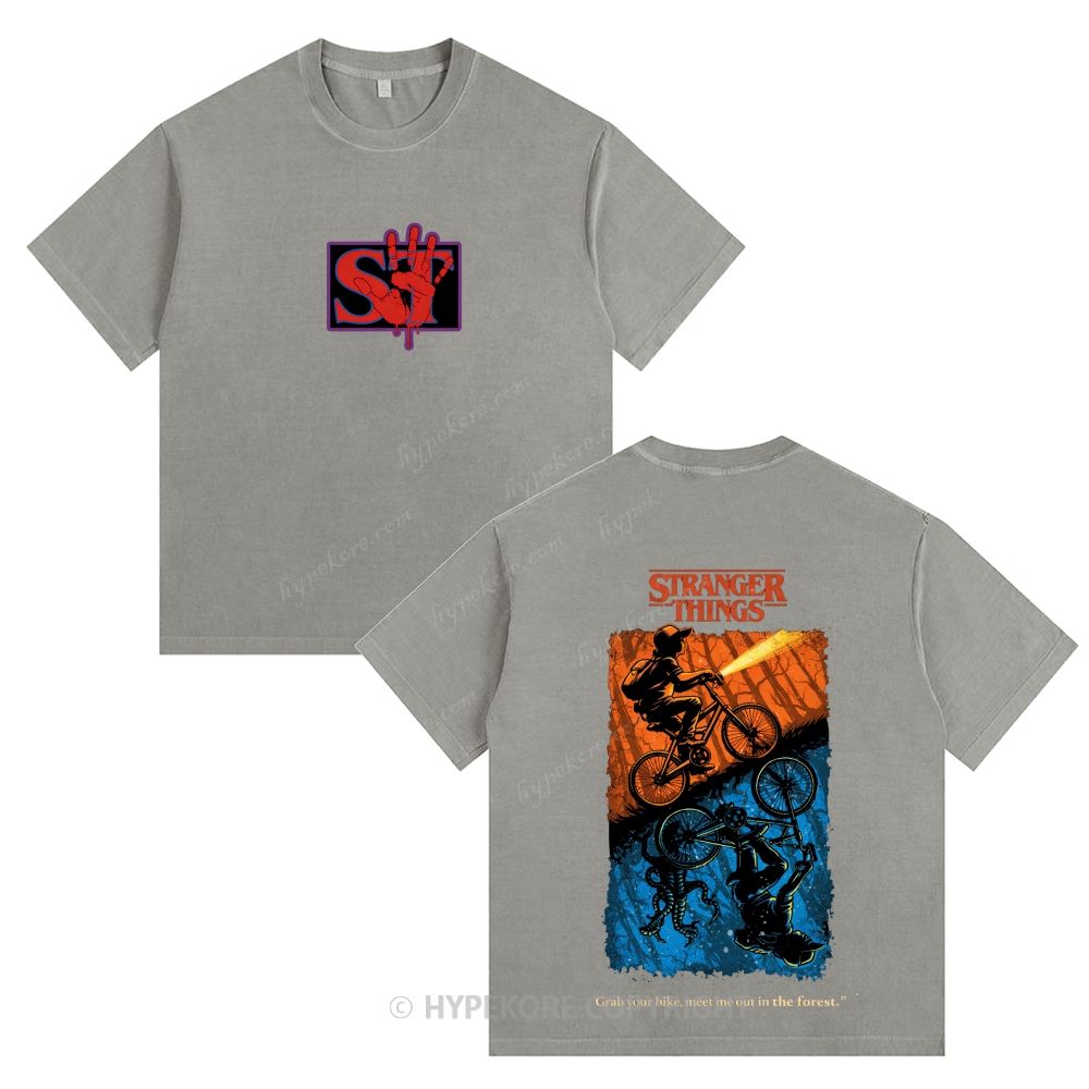 Stranger Things Unisex Fit Washed T-Shirt 