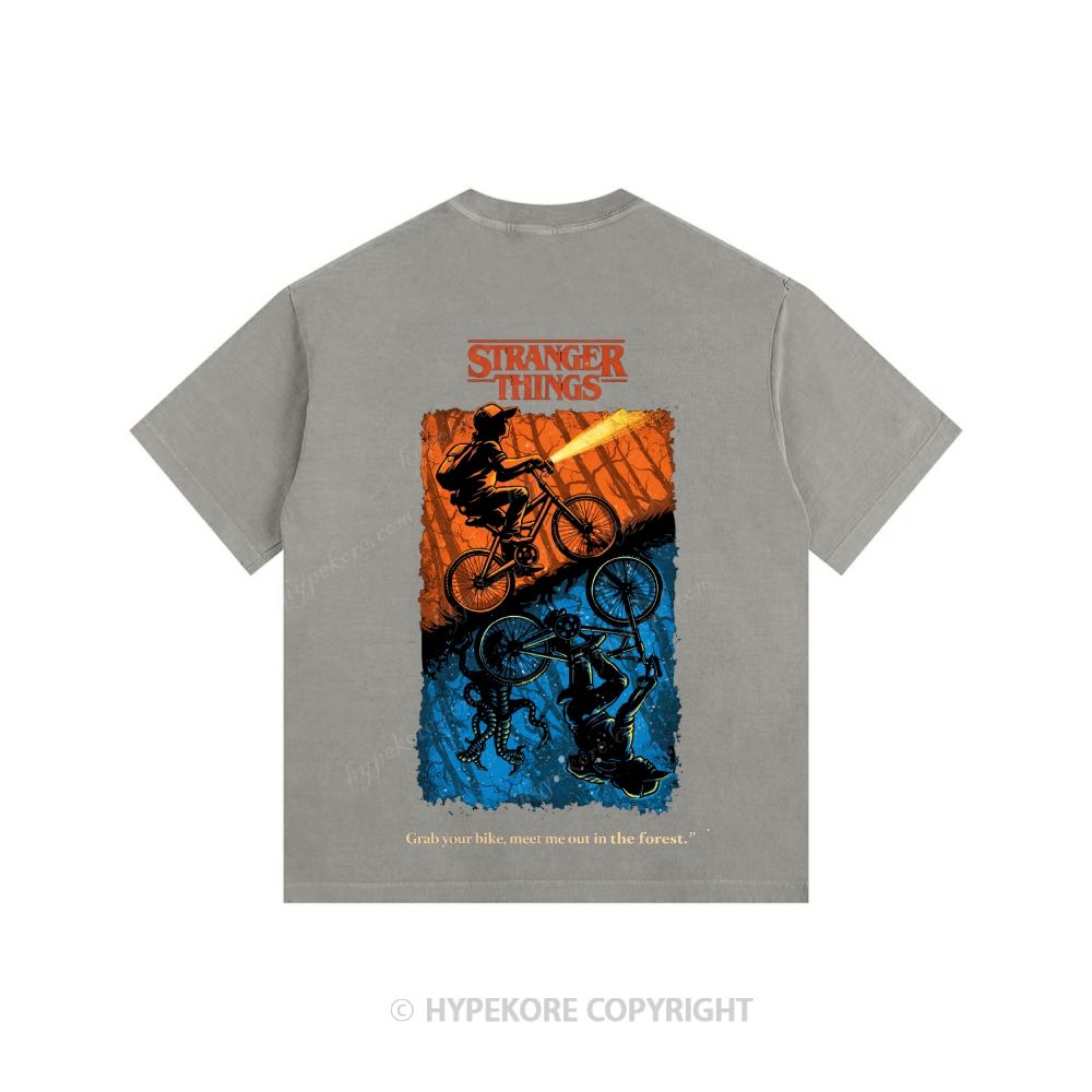 Stranger Things Unisex Fit Washed T-Shirt 