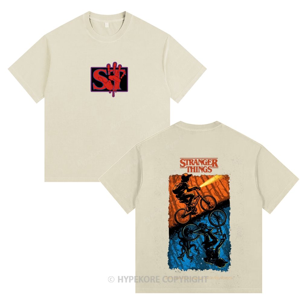 Stranger Things Unisex Fit Washed T-Shirt 