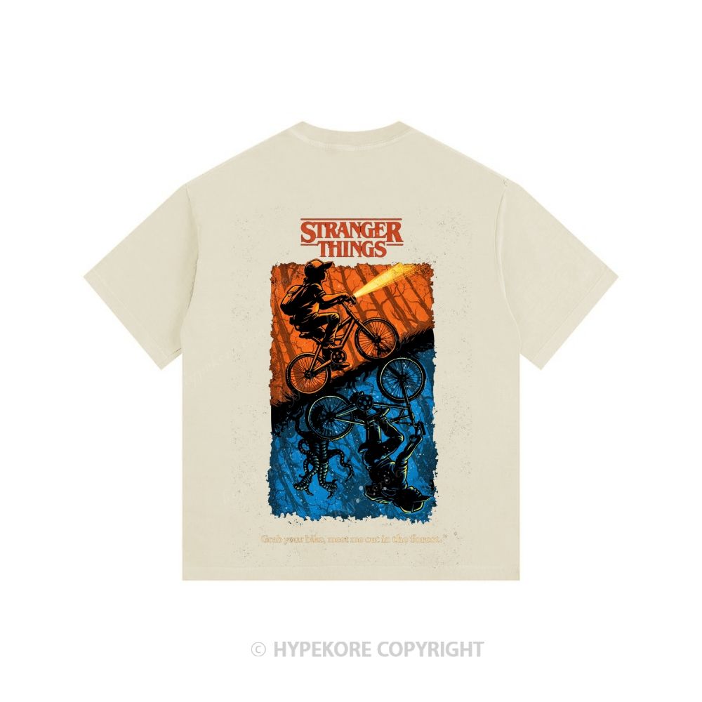 Stranger Things Unisex Fit Washed T-Shirt 