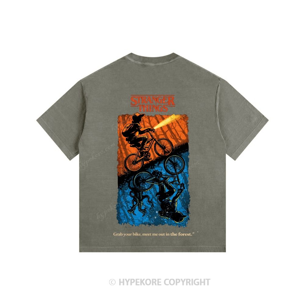 Stranger Things Unisex Fit Washed T-Shirt 
