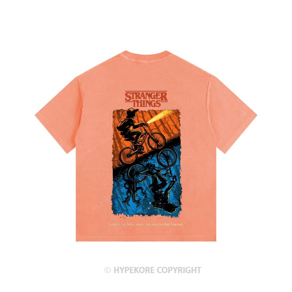 Stranger Things Unisex Fit Washed T-Shirt 