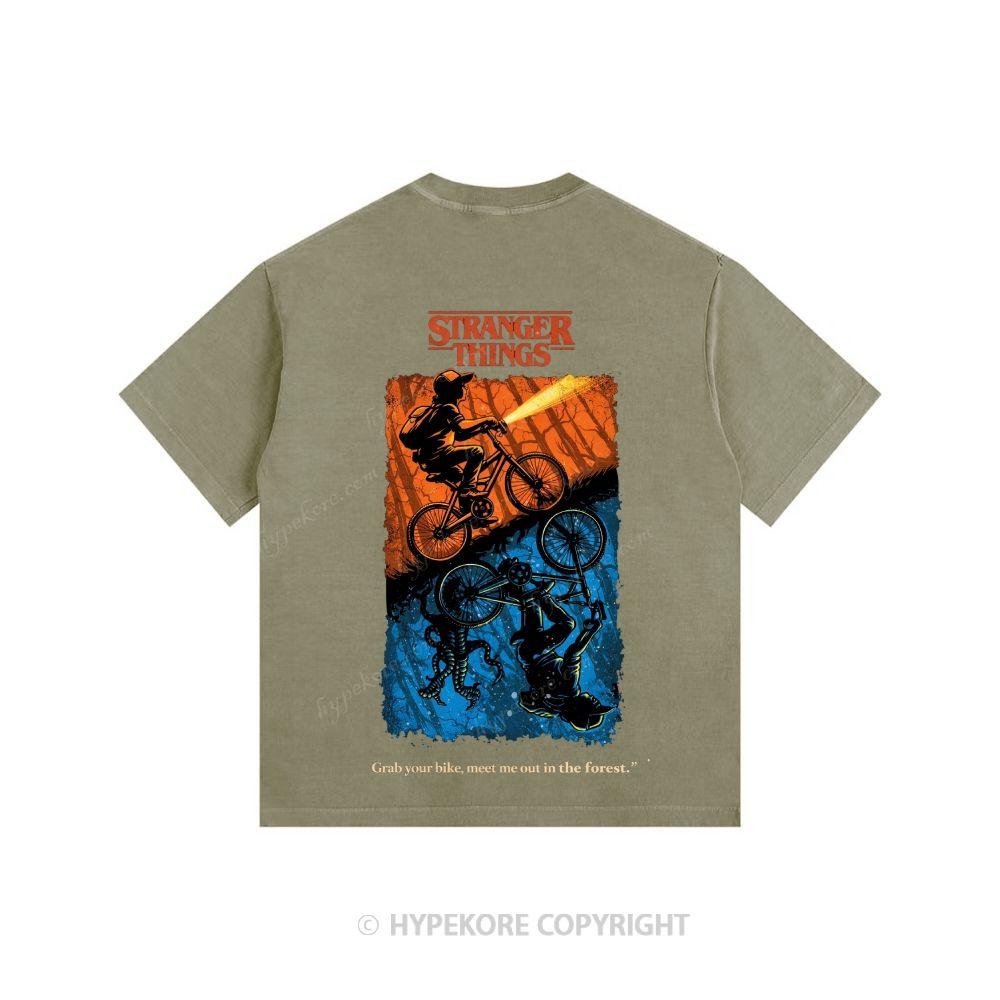 Stranger Things Unisex Fit Washed T-Shirt 