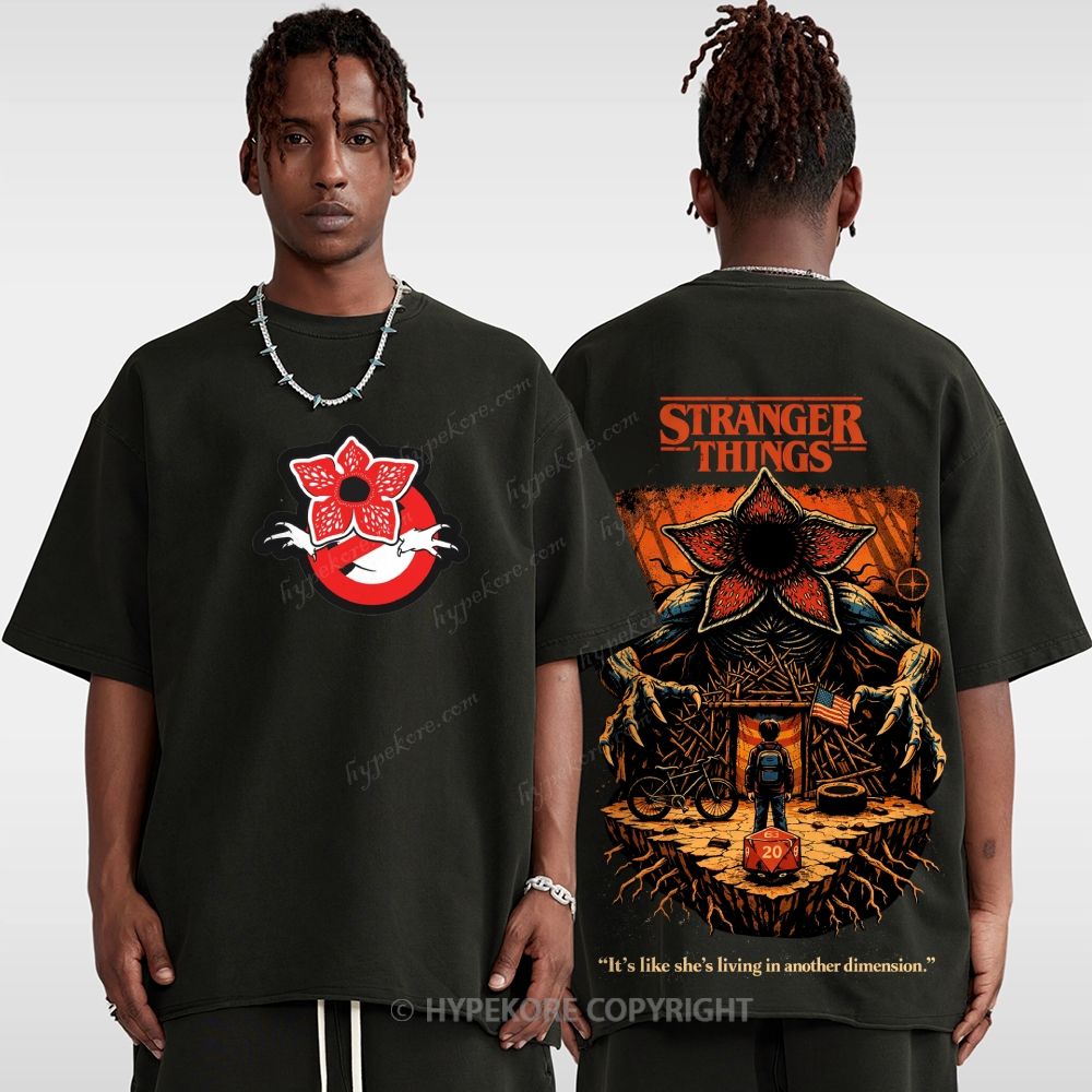 Stranger Things Unisex Fit Washed T-Shirt 