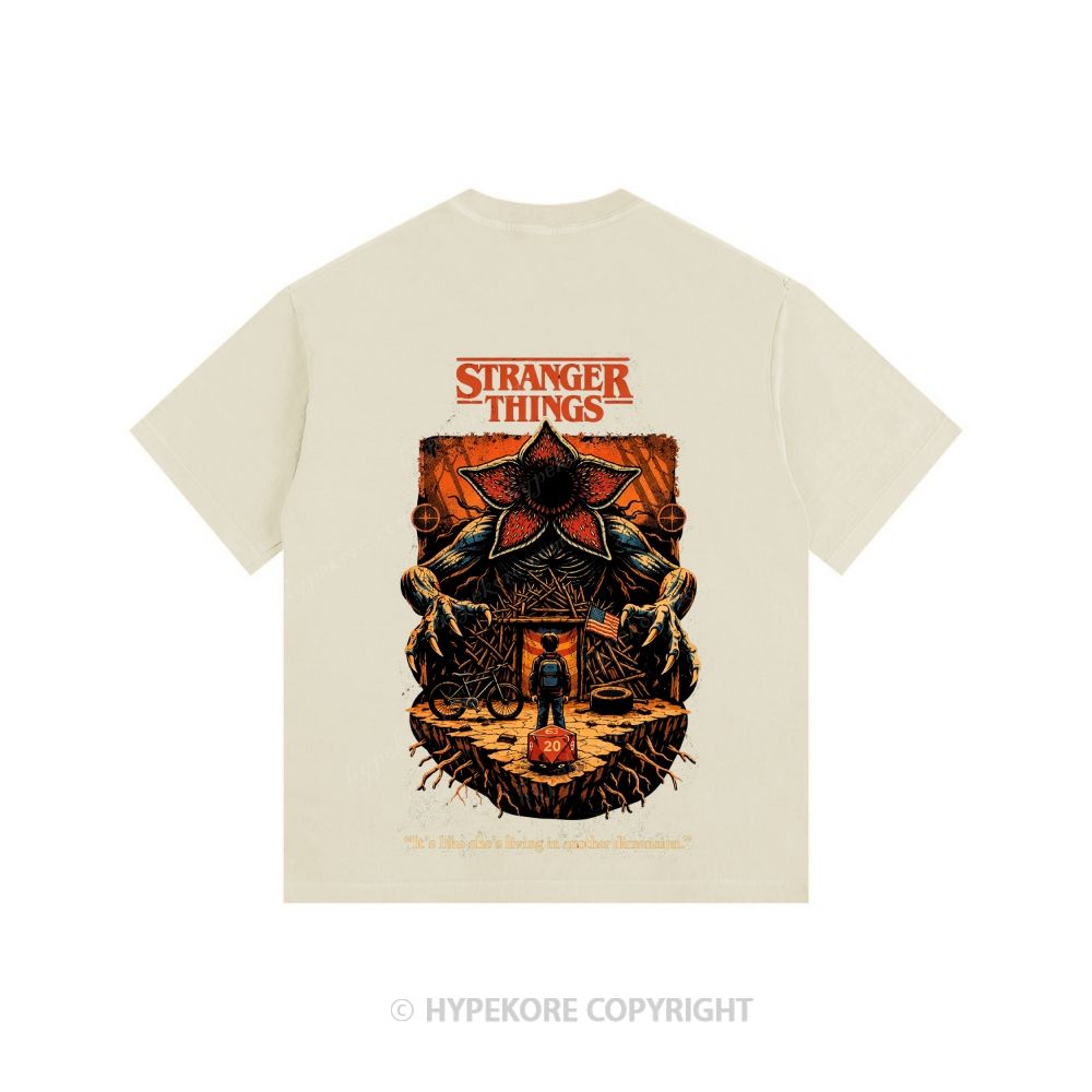 Stranger Things Unisex Fit Washed T-Shirt 
