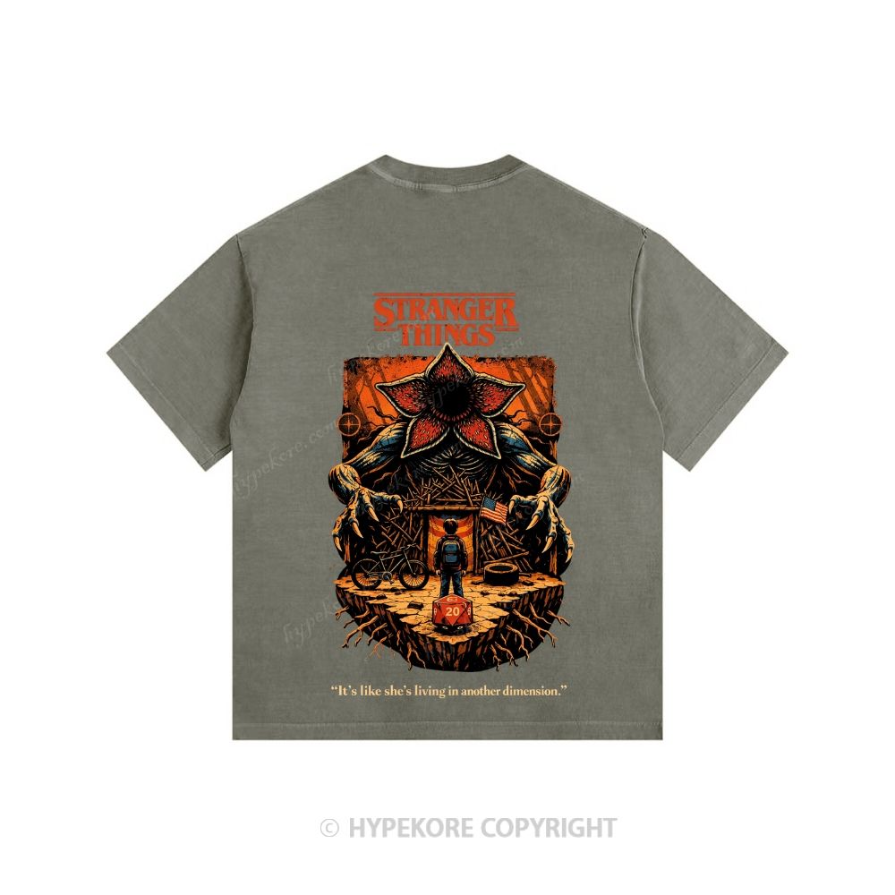 Stranger Things Unisex Fit Washed T-Shirt 