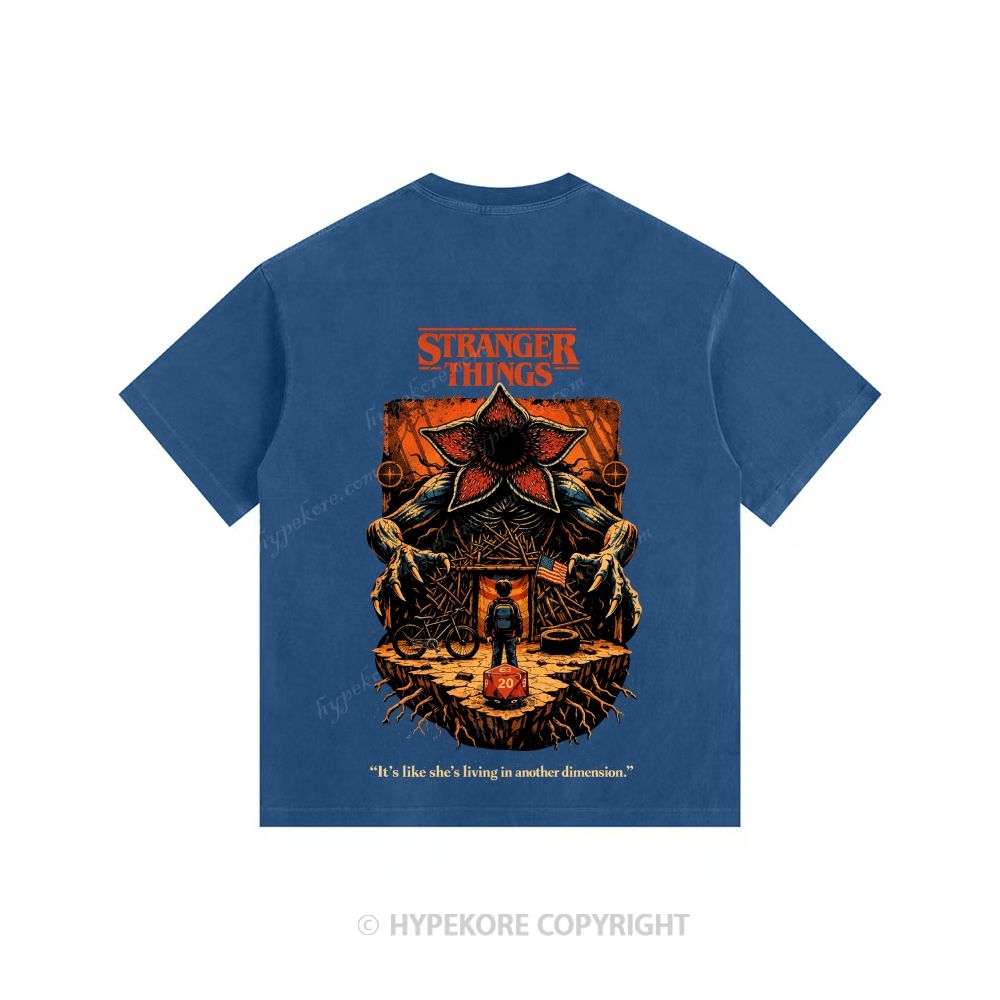 Stranger Things Unisex Fit Washed T-Shirt 