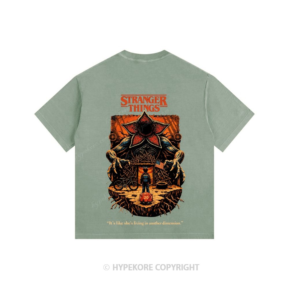 Stranger Things Unisex Fit Washed T-Shirt 