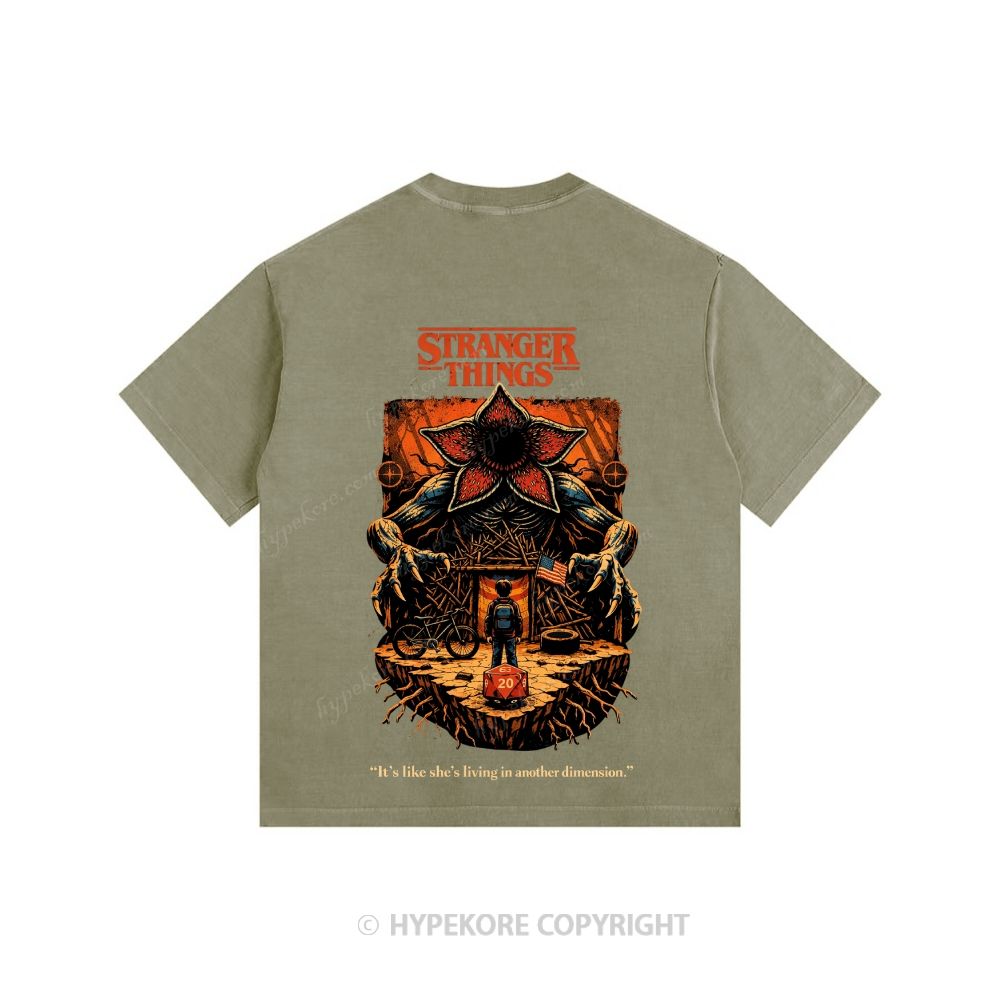 Stranger Things Unisex Fit Washed T-Shirt 