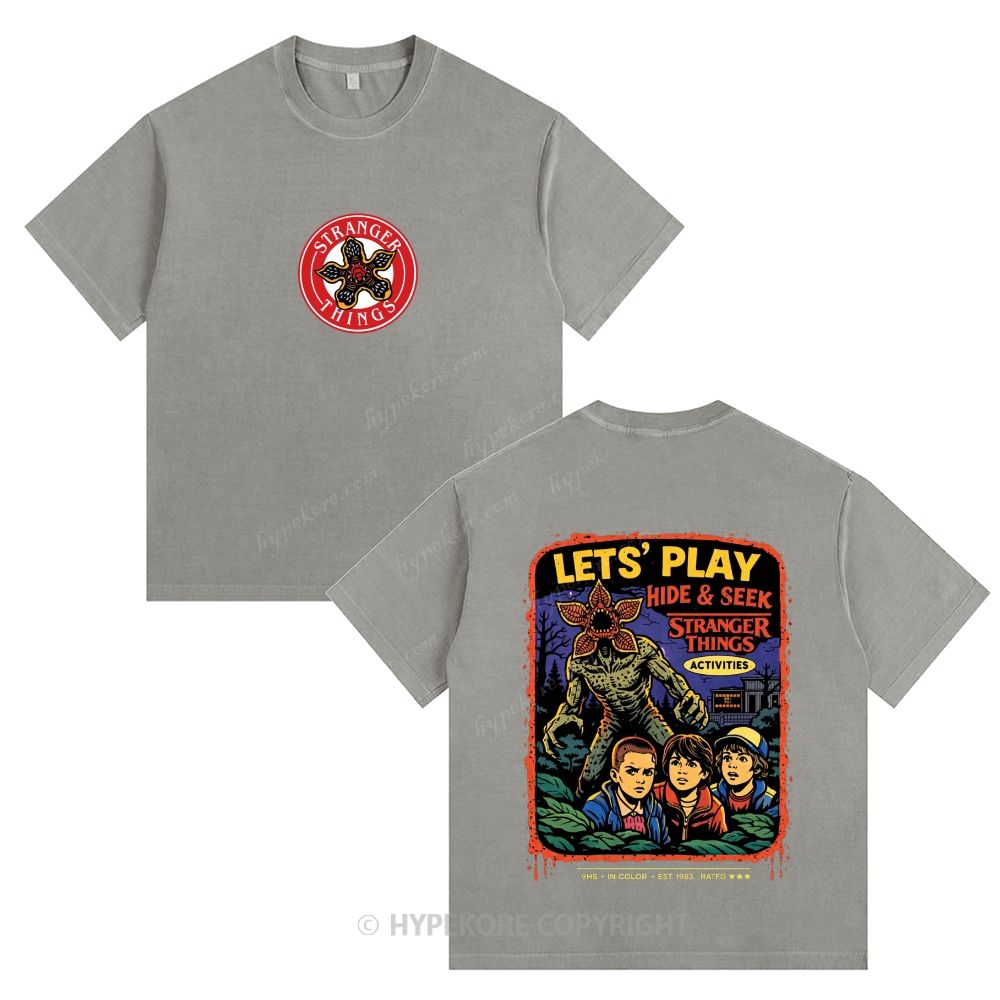 Stranger Things Unisex Fit Washed T-Shirt 