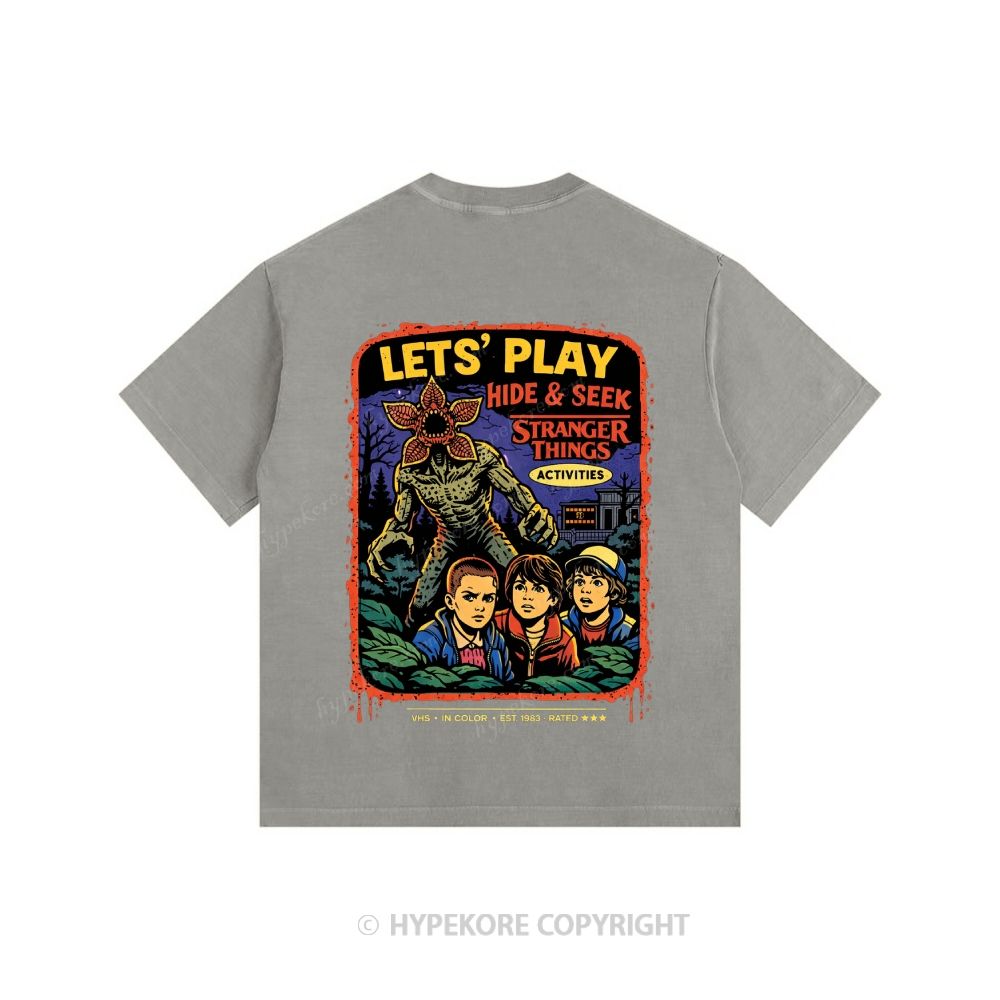 Stranger Things Unisex Fit Washed T-Shirt 