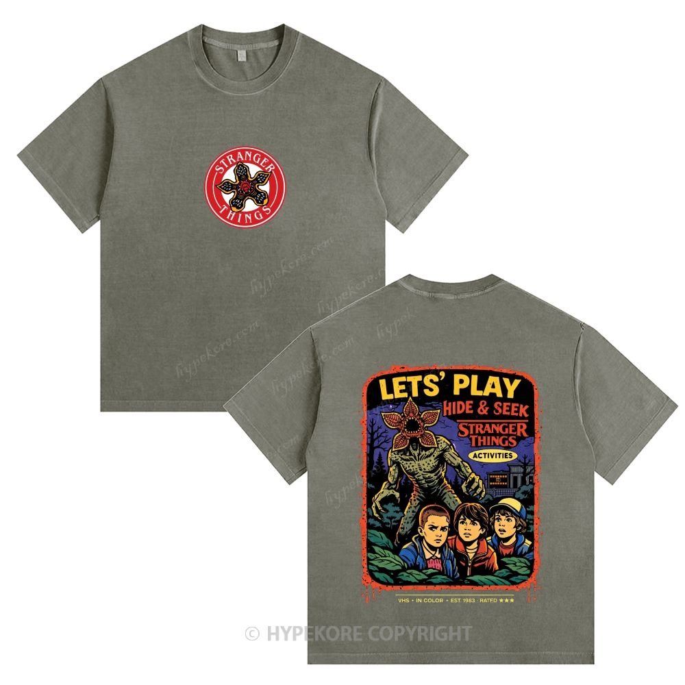 Stranger Things Unisex Fit Washed T-Shirt 