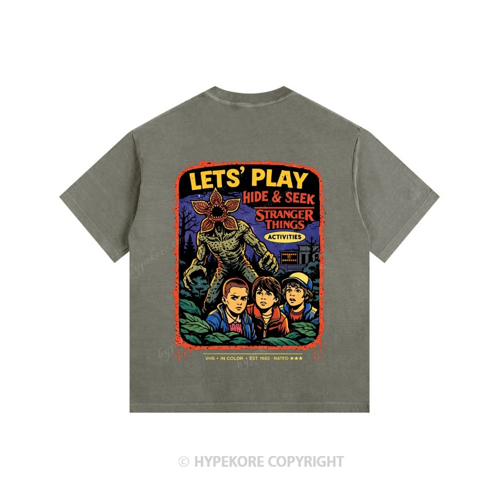 Stranger Things Unisex Fit Washed T-Shirt 