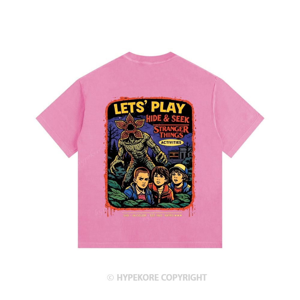 Stranger Things Unisex Fit Washed T-Shirt 