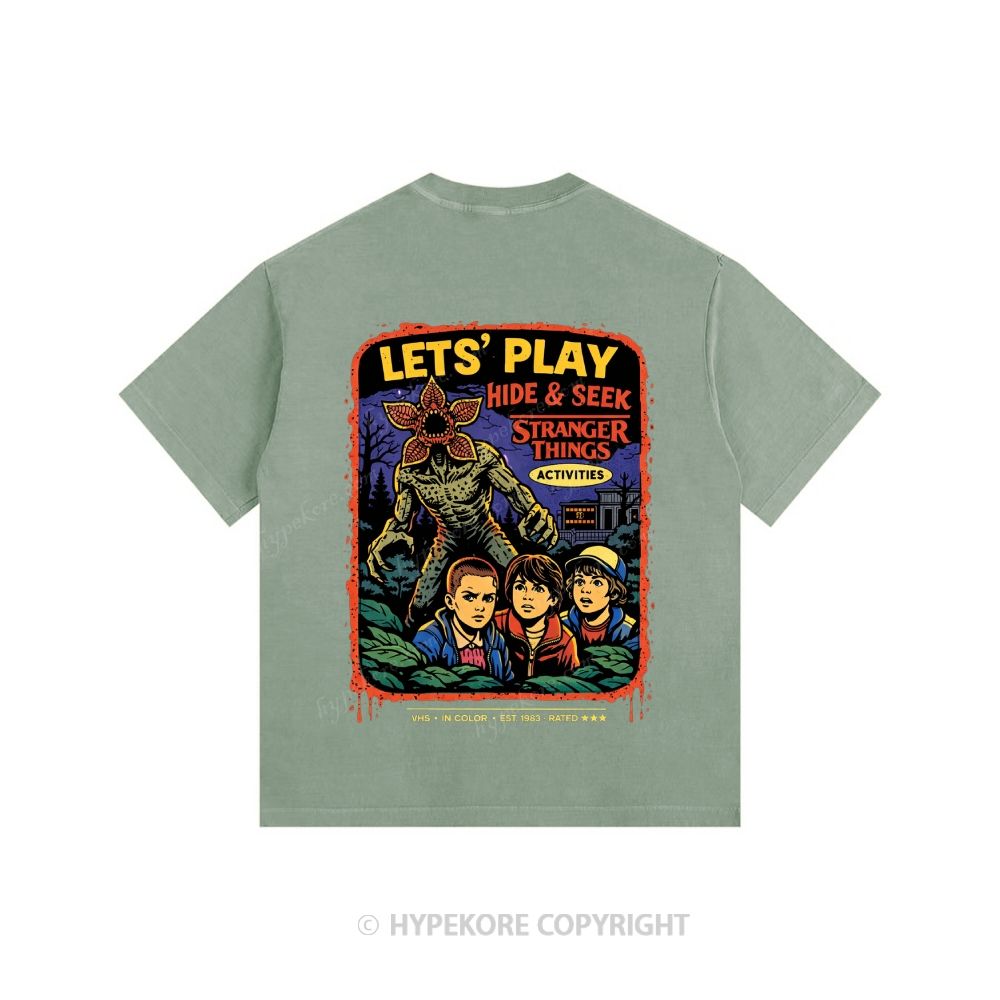 Stranger Things Unisex Fit Washed T-Shirt 