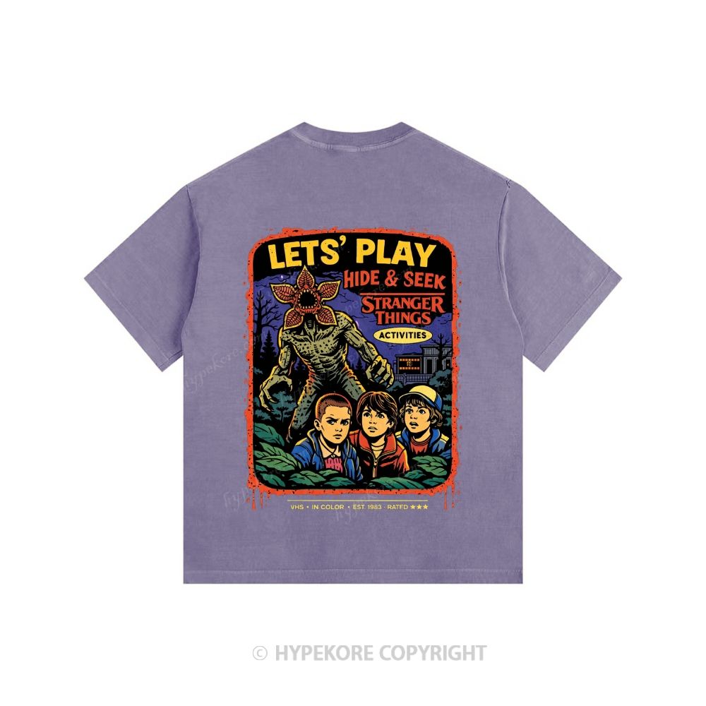 Stranger Things Unisex Fit Washed T-Shirt 