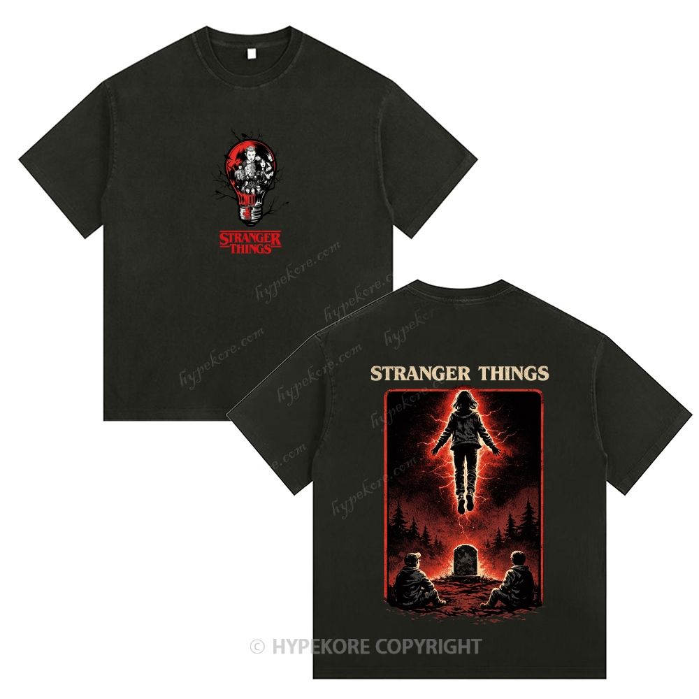 Stranger Things Unisex Fit Washed T-Shirt 