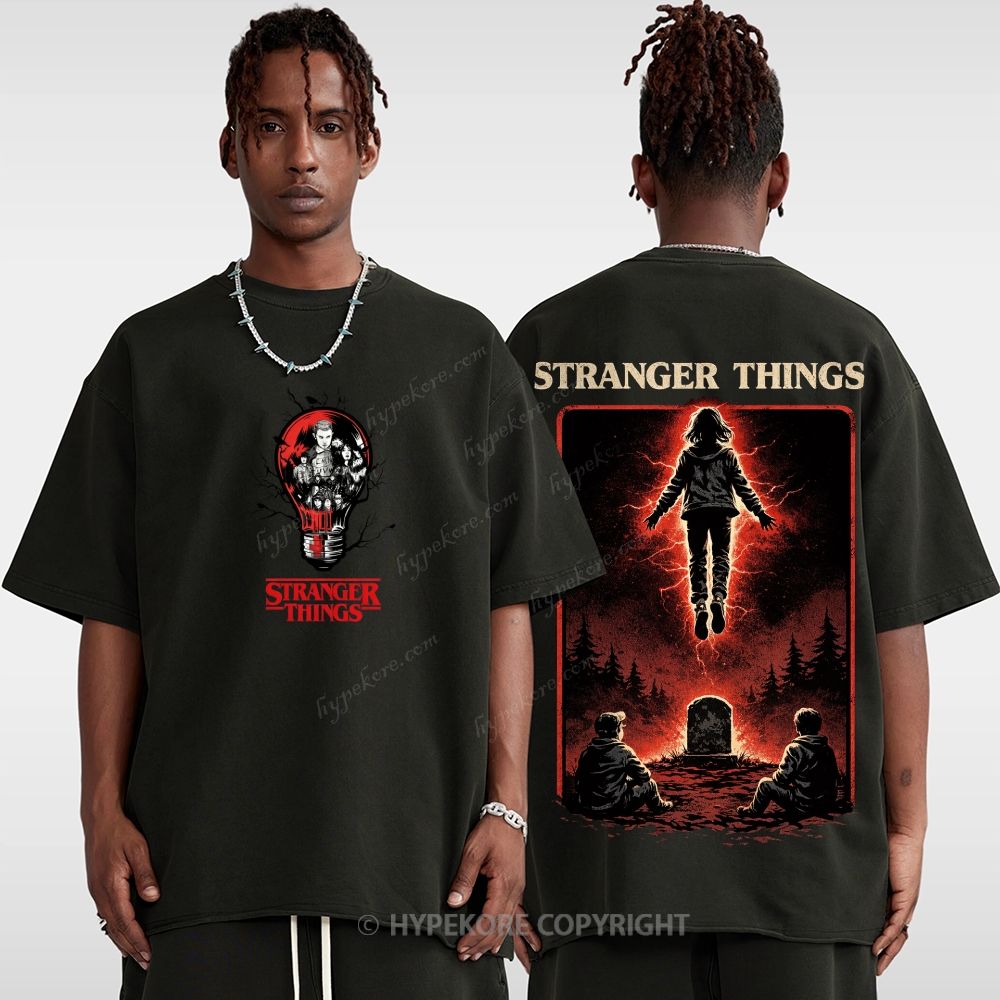 Stranger Things Unisex Fit Washed T-Shirt 