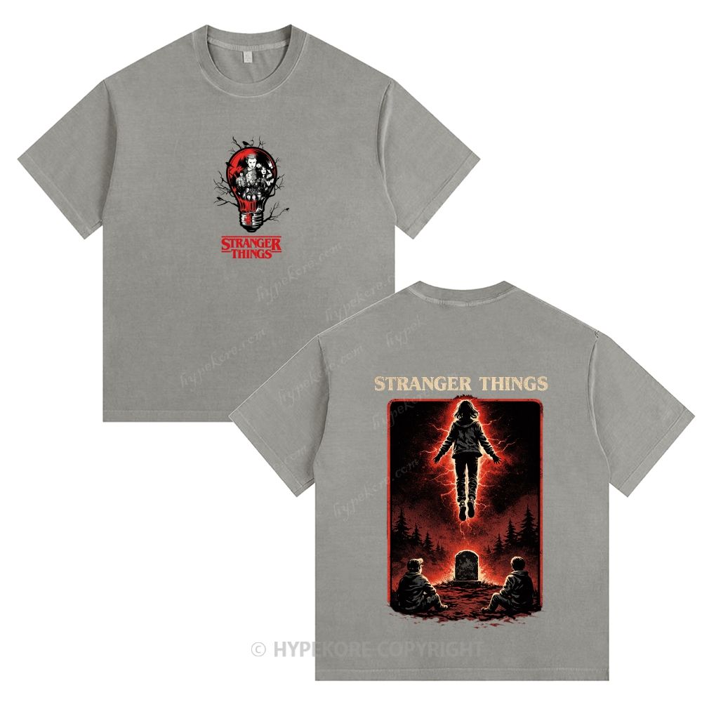 Stranger Things Unisex Fit Washed T-Shirt 