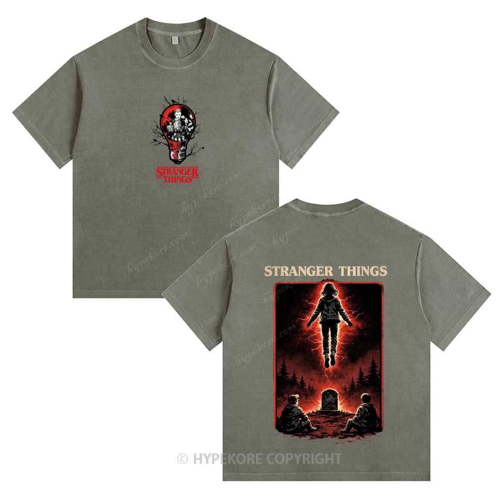 Stranger Things Unisex Fit Washed T-Shirt 