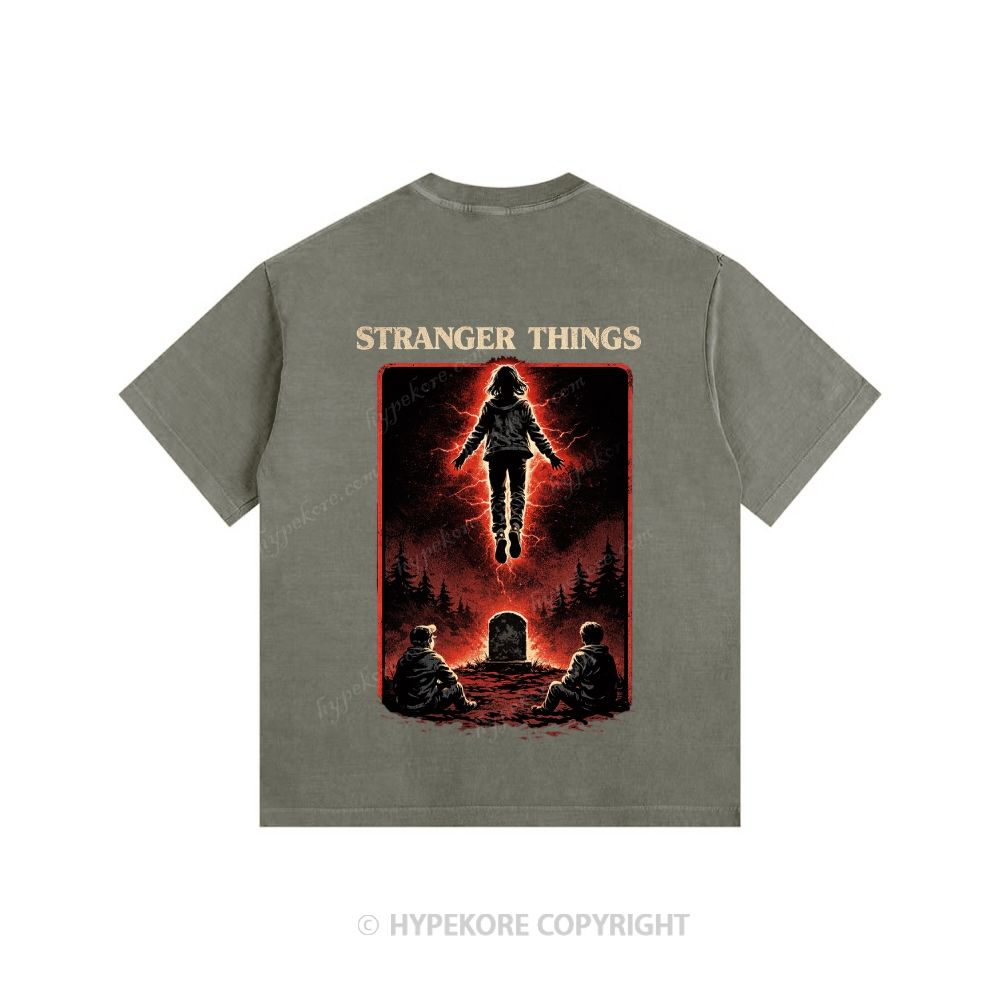 Stranger Things Unisex Fit Washed T-Shirt 