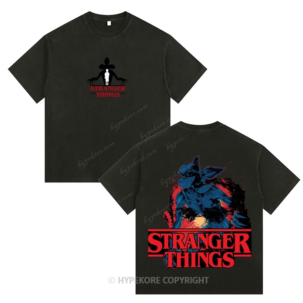 Stranger Things Unisex Fit Washed T-Shirt 