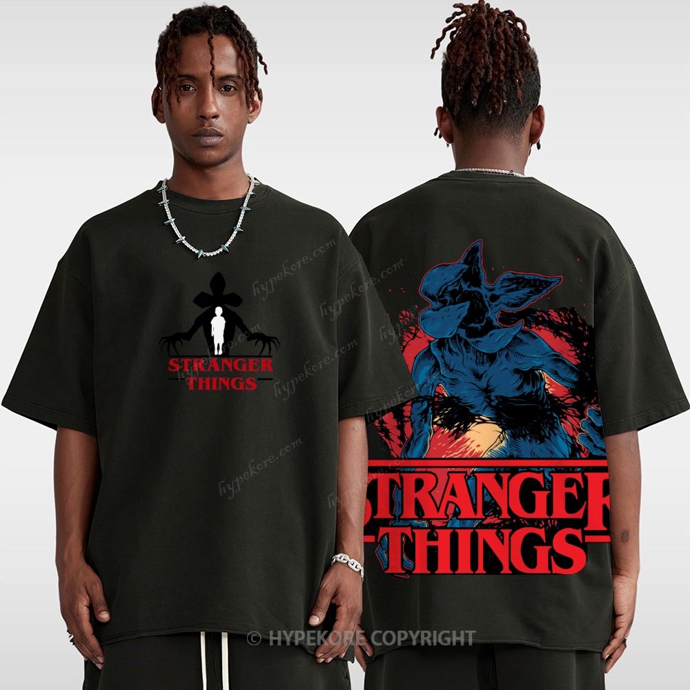 Stranger Things Unisex Fit Washed T-Shirt 