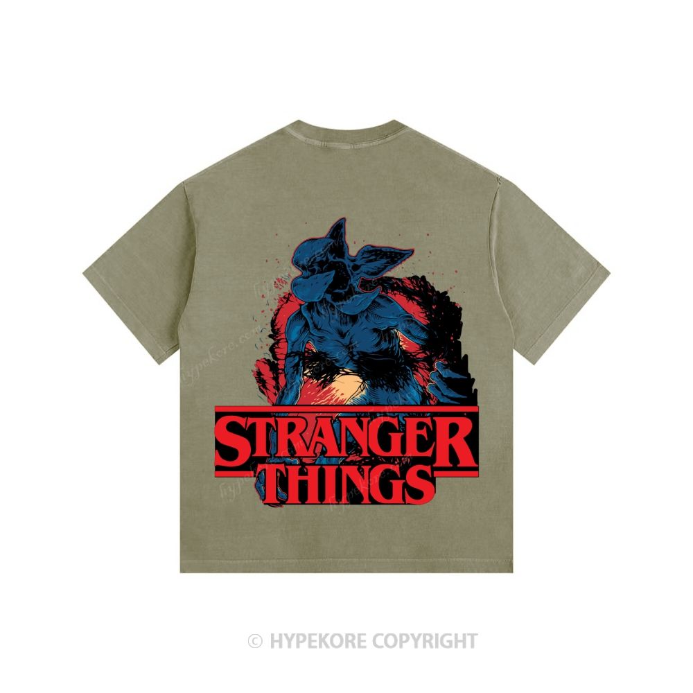 Stranger Things Unisex Fit Washed T-Shirt 